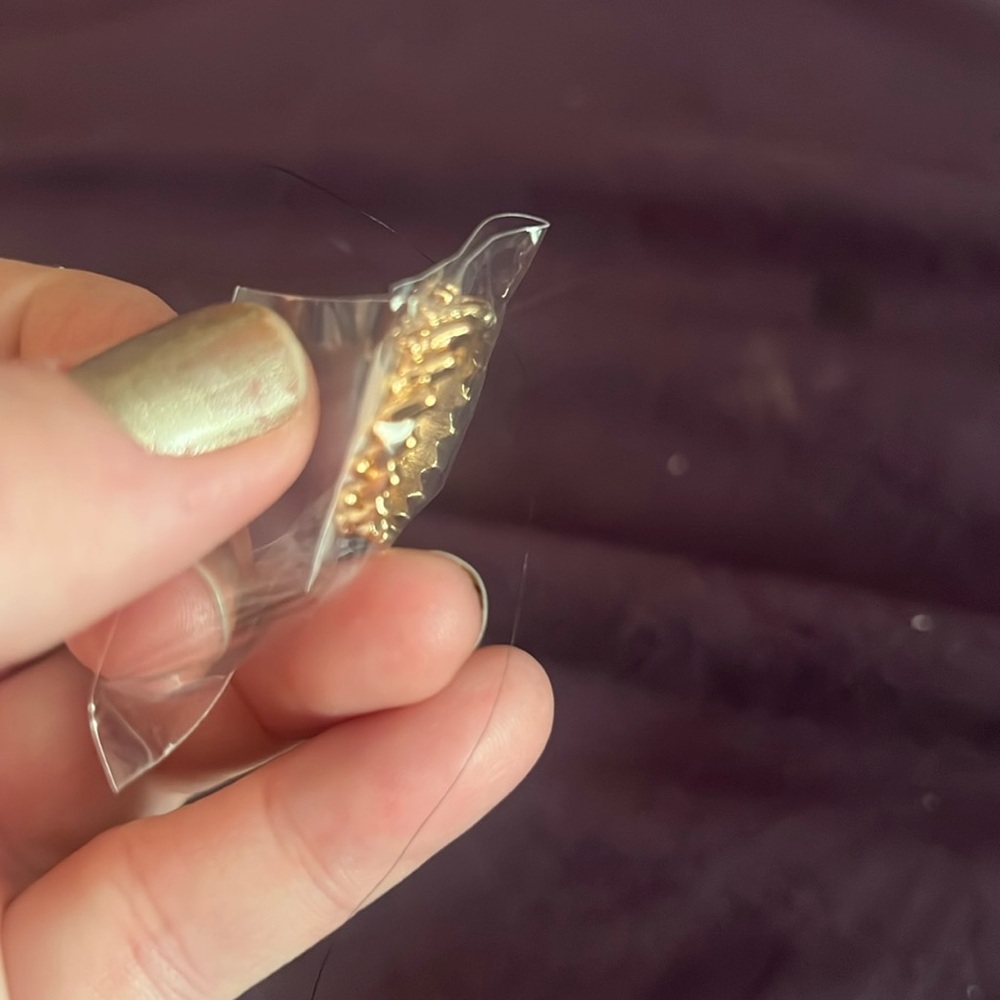 Gold with cute design around it